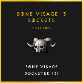 Bone Visage & 3 Sockets