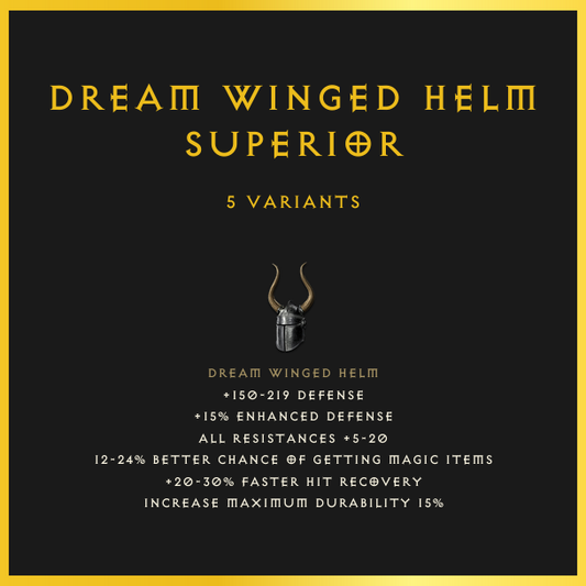 Dream Winged Helm & Superior