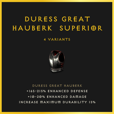 Duress Great Hauberk & Superior