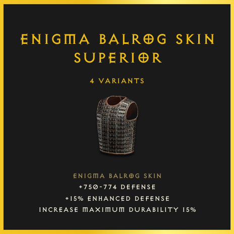 Enigma Balrog Skin & Superior