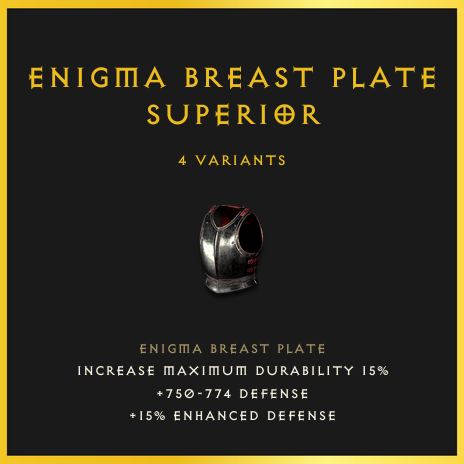 Enigma Breast Plate & Superior