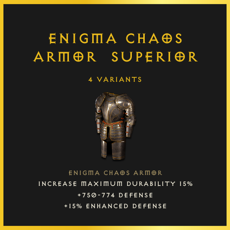 Enigma Chaos Armor & Superior