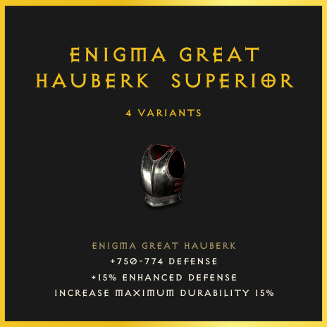 Enigma Great Hauberk & Superior