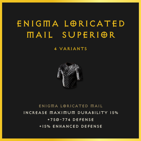 Enigma Loricated Mail & Superior