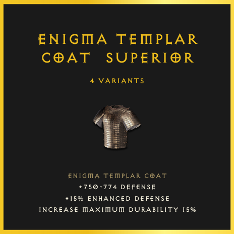 Enigma Templar Coat & Superior