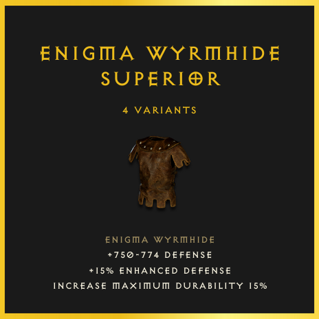 Enigma Wyrmhide & Superior
