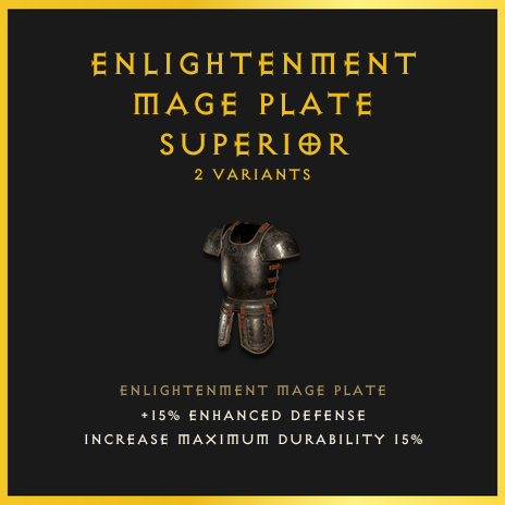 Enlightenment Mage Plate & Superior