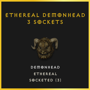 Ethereal Demonhead & 3 Sockets