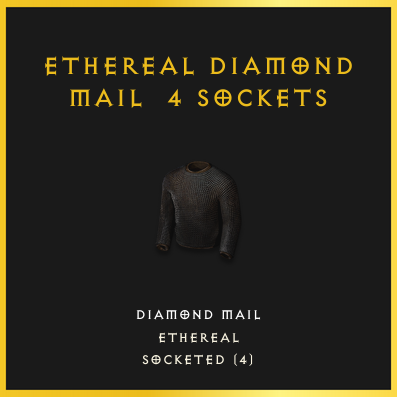 Ethereal Diamond Mail & 4 Sockets