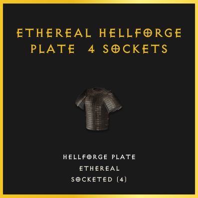 Ethereal Hellforge Plate & 4 Sockets