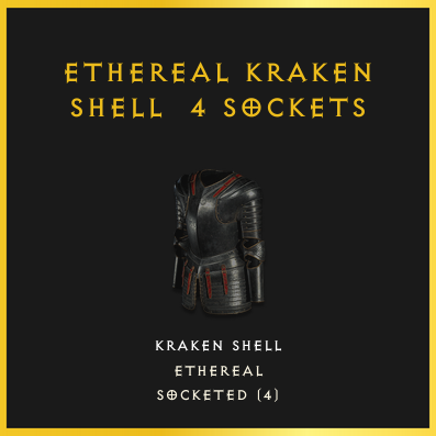 Ethereal Kraken Shell & 4 Sockets