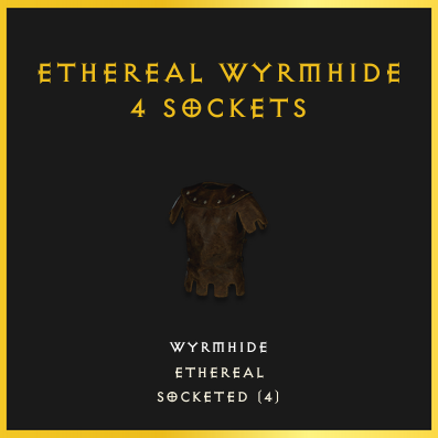 Ethereal Wyrmhide & 4 Sockets