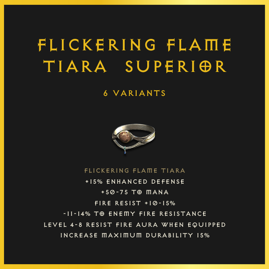 Flickering Flame Tiara & Superior