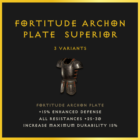 Fortitude Archon Plate & Superior