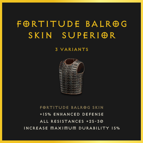 Fortitude Balrog Skin & Superior