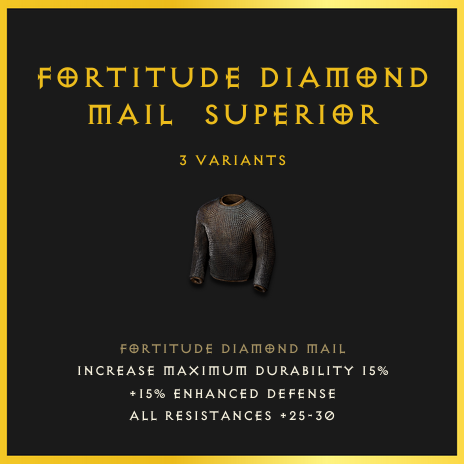 Fortitude Diamond Mail & Superior
