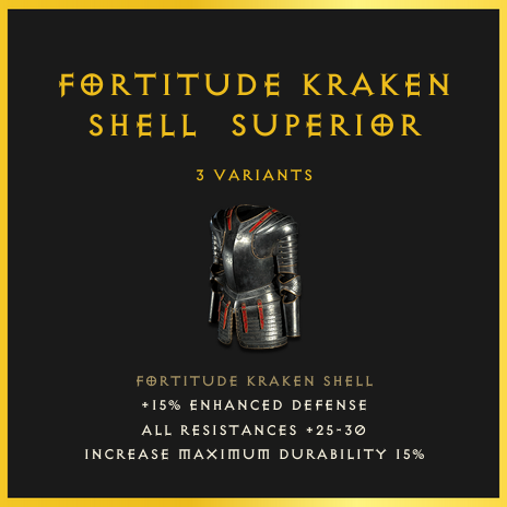 Fortitude Kraken Shell & Superior