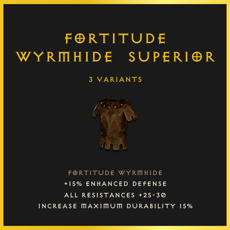 Fortitude Wyrmhide & Superior