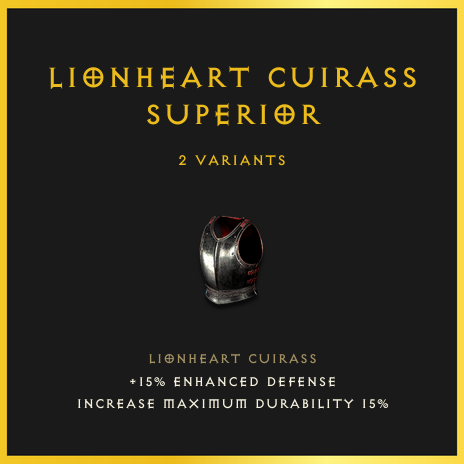 Lionheart Cuirass & Superior