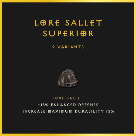 Lore Sallet & Superior