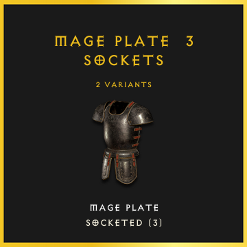 Mage Plate & 3 Sockets