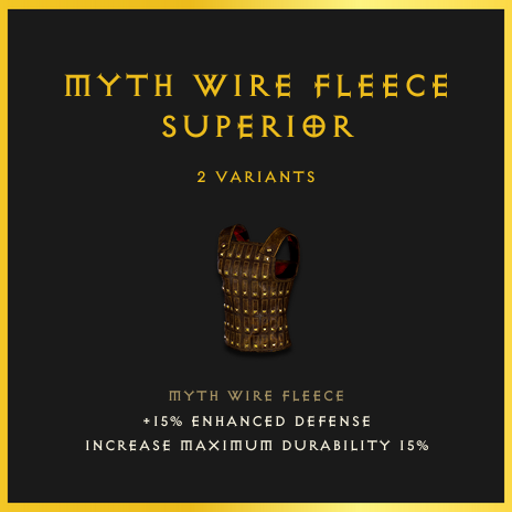 Myth Wire Fleece & Superior