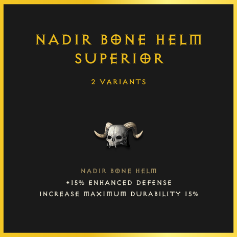 Nadir Bone Helm & Superior