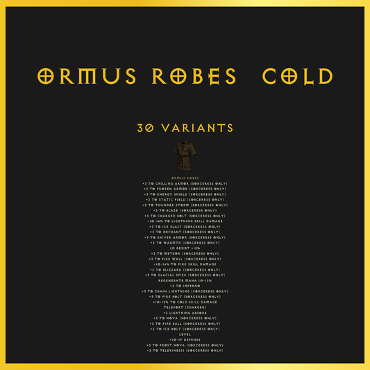 Ormus Robes & Cold