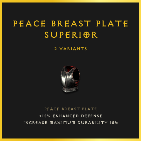 Peace Breast Plate & Superior