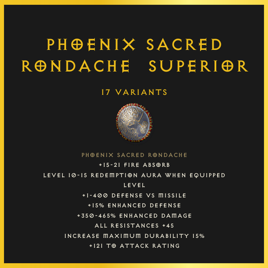 Phoenix Sacred Rondache & Superior