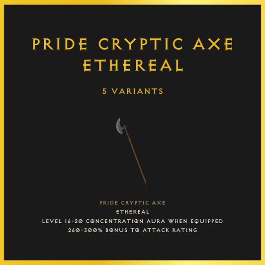 Pride Cryptic Axe & Ethereal