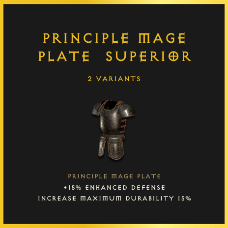 Principle Mage Plate & Superior