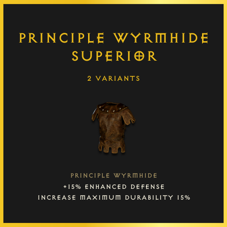 Principle Wyrmhide & Superior