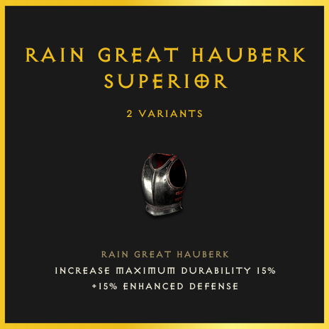 Rain Great Hauberk & Superior