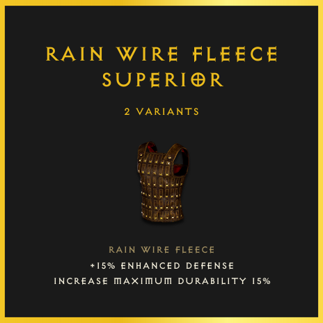 Rain Wire Fleece & Superior