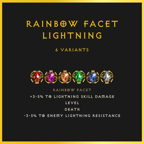 Rainbow Facet Lightning
