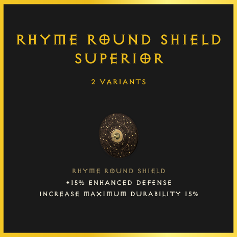 Rhyme Round Shield & Superior