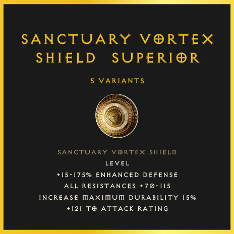 Sanctuary Vortex Shield & Superior