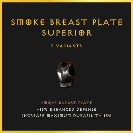 Smoke Breast Plate & Superior
