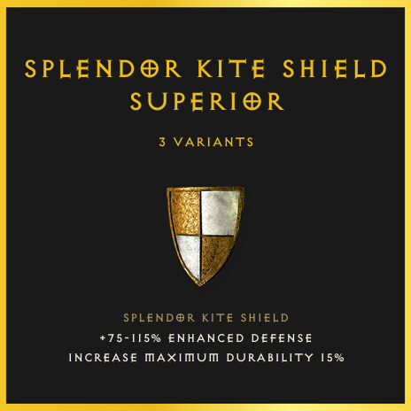 Splendor Kite Shield & Superior