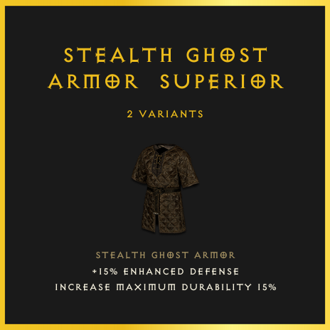 Stealth Ghost Armor & Superior