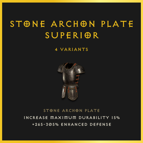 Stone Archon Plate & Superior