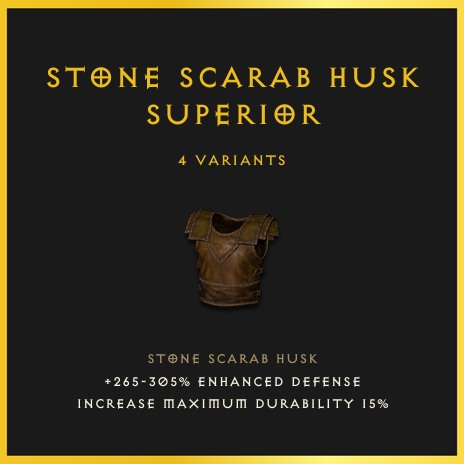 Stone Scarab Husk & Superior