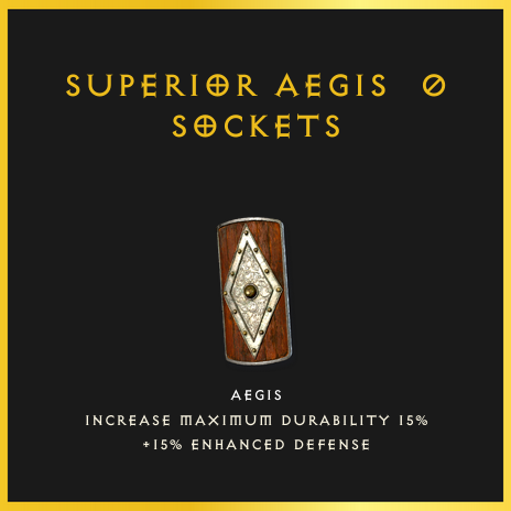 Superior Aegis & 0 Sockets