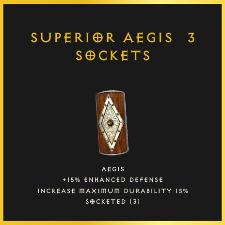Superior Aegis & 3 Sockets