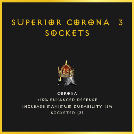 Superior Corona & 3 Sockets