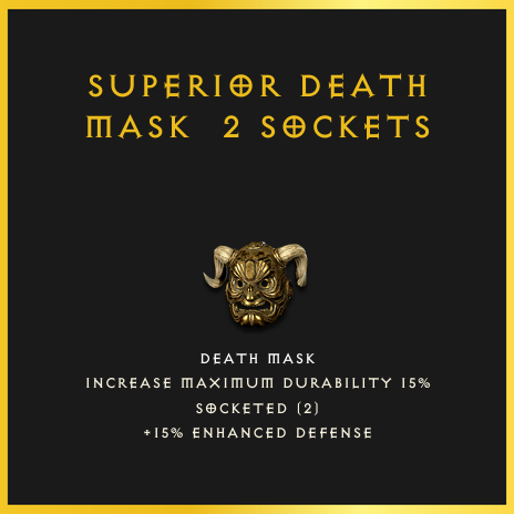 Superior Death Mask & 2 Sockets