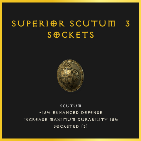Superior Scutum & 3 Sockets