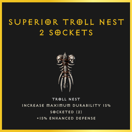 Superior Troll Nest & 2 Sockets