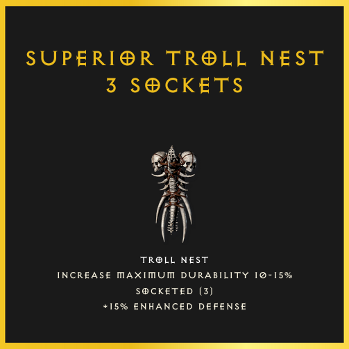 Superior Troll Nest & 3 Sockets
